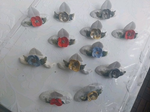 Porzellanrosen tischschmuck - , porzellanrosen,