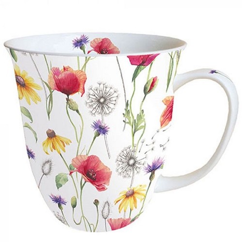 Tasse mohnwiese kaffeetasse - mohnwiese,