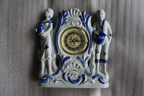 Uhr quarz porzellan tischuhr - quarz,