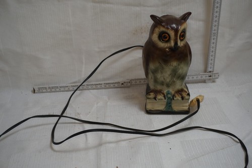 Vintage nachttischlampe eule - vintage,