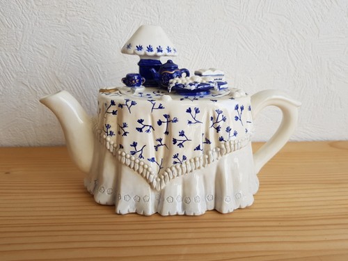 Vintage teekanne gedeckter - vintage,