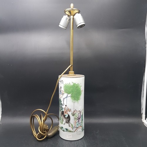 Porzellan tischlampe vase mit - tischlampe/vase,