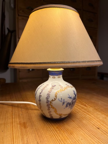 Porzellan tischlampe mit - porzellan,